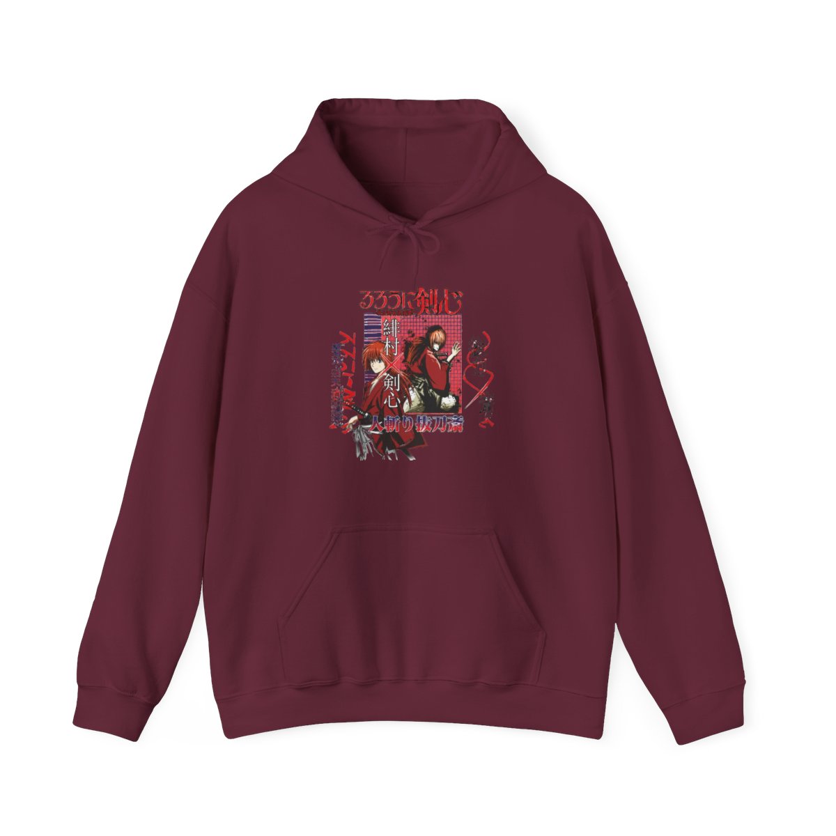 Himura Rurouni Kenshin Streetwear Hoodie | Anime Ape - alternate angle 2, merchandise
