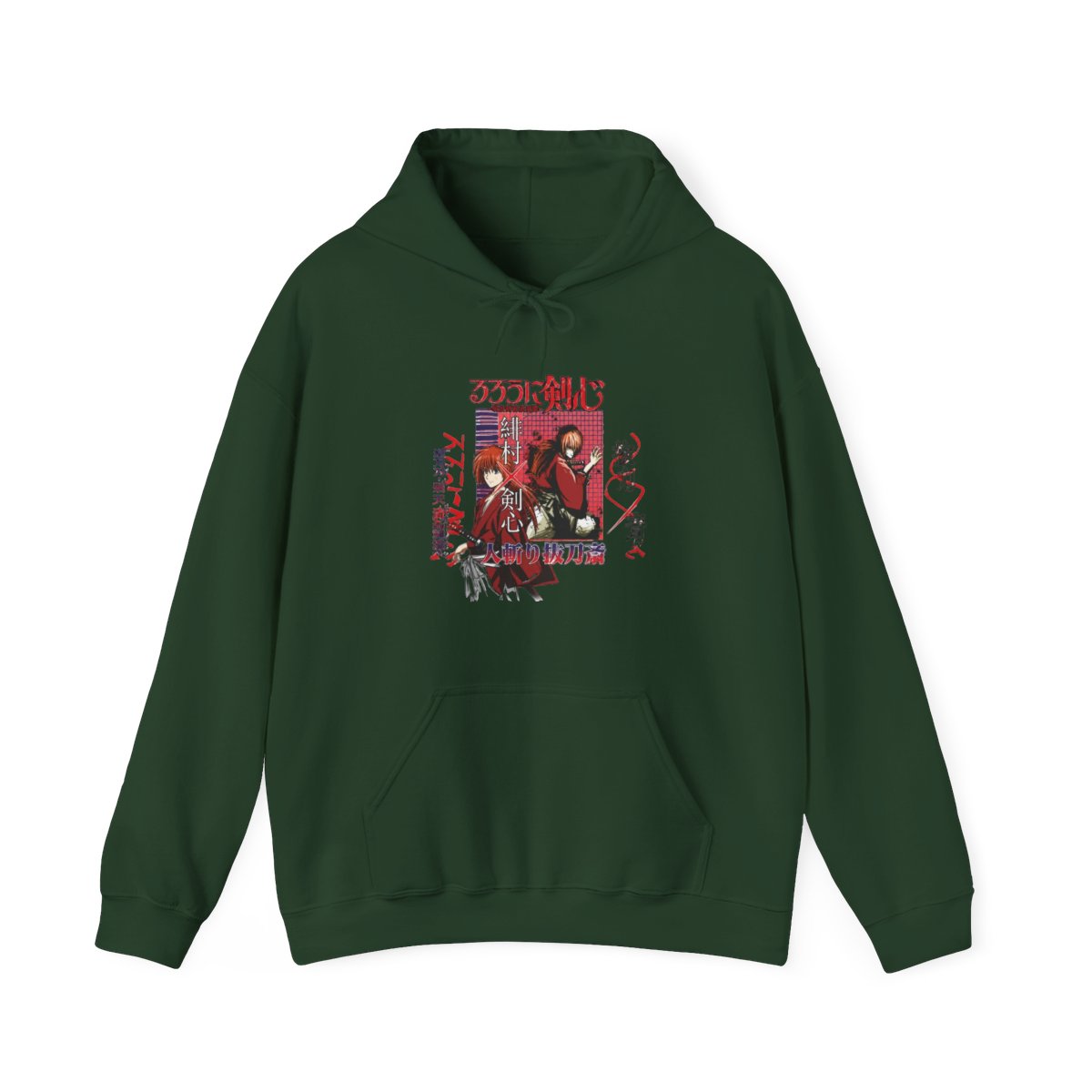 Himura Rurouni Kenshin Streetwear Hoodie | Anime Ape - alternate angle 4, merchandise