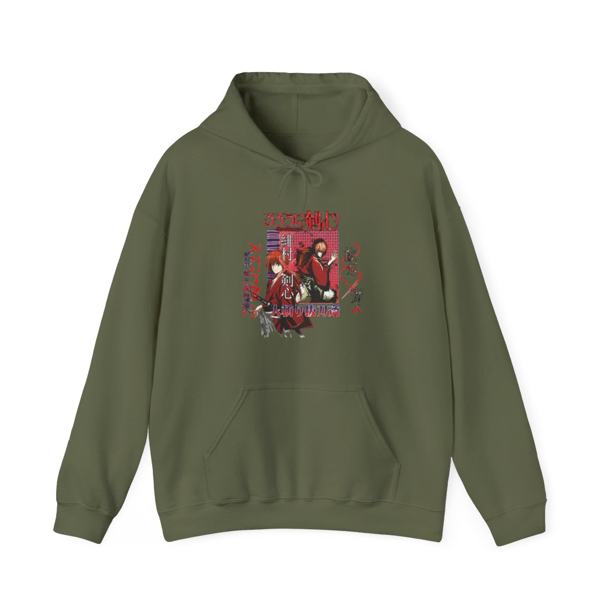 Himura Rurouni Kenshin Streetwear Hoodie | Anime Ape - alternate angle 3, merchandise