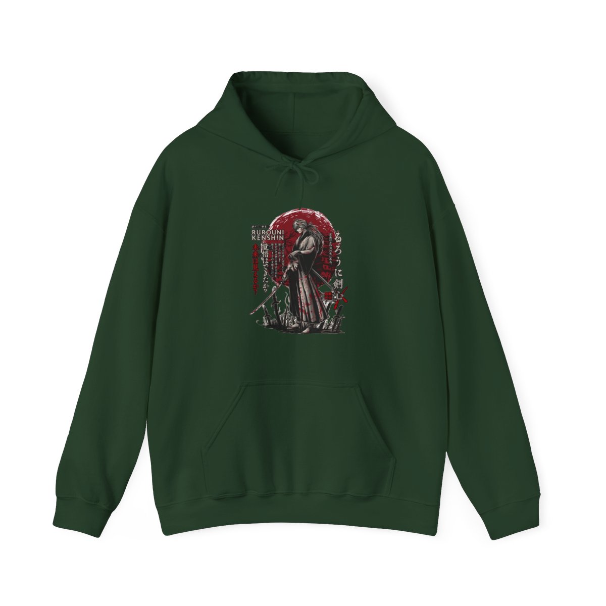 Kenshin Himura Hoodie, Rurouni Kenshin Hoodie, Anime Hoodie, Vintage Hoodie - Artsholic - Fan Art Merch