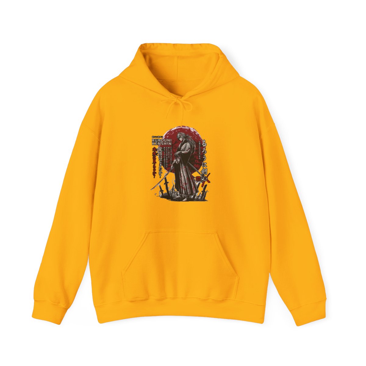 Kenshin Himura Hoodie, Rurouni Kenshin Hoodie, Anime Hoodie, Vintage Hoodie - Artsholic - Fan Art Merch - alternate angle 2, merchandise