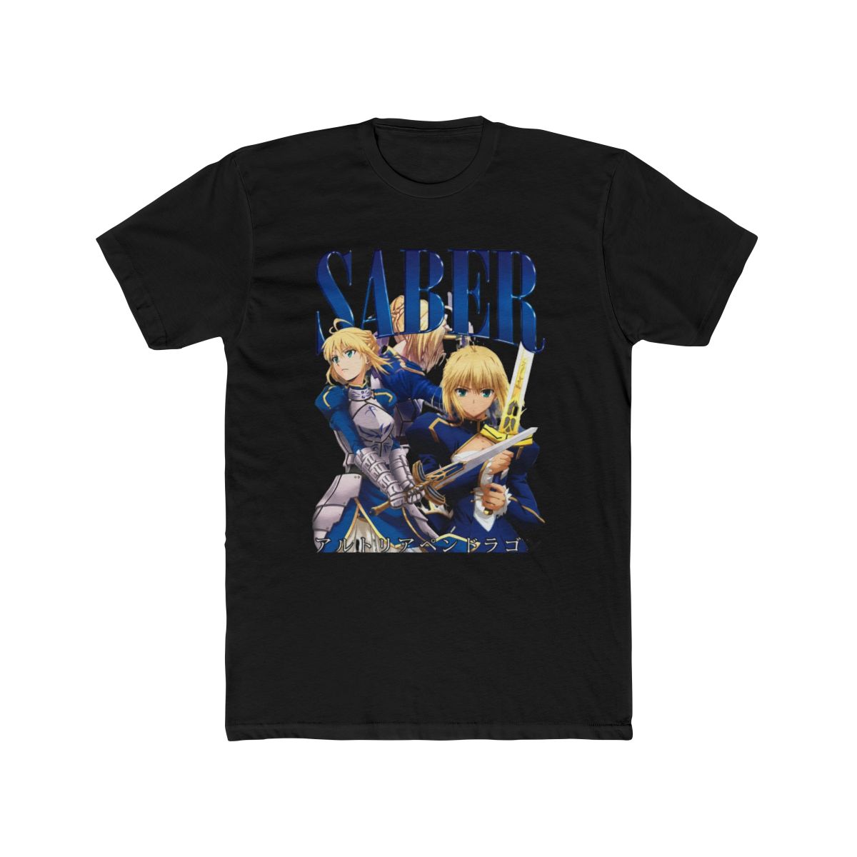 Fate/Stay Night Type-Moon Saber Artoria Pendragon Graphic T Shirt | Rurouni Kenshin - alternate angle 3, merchandise