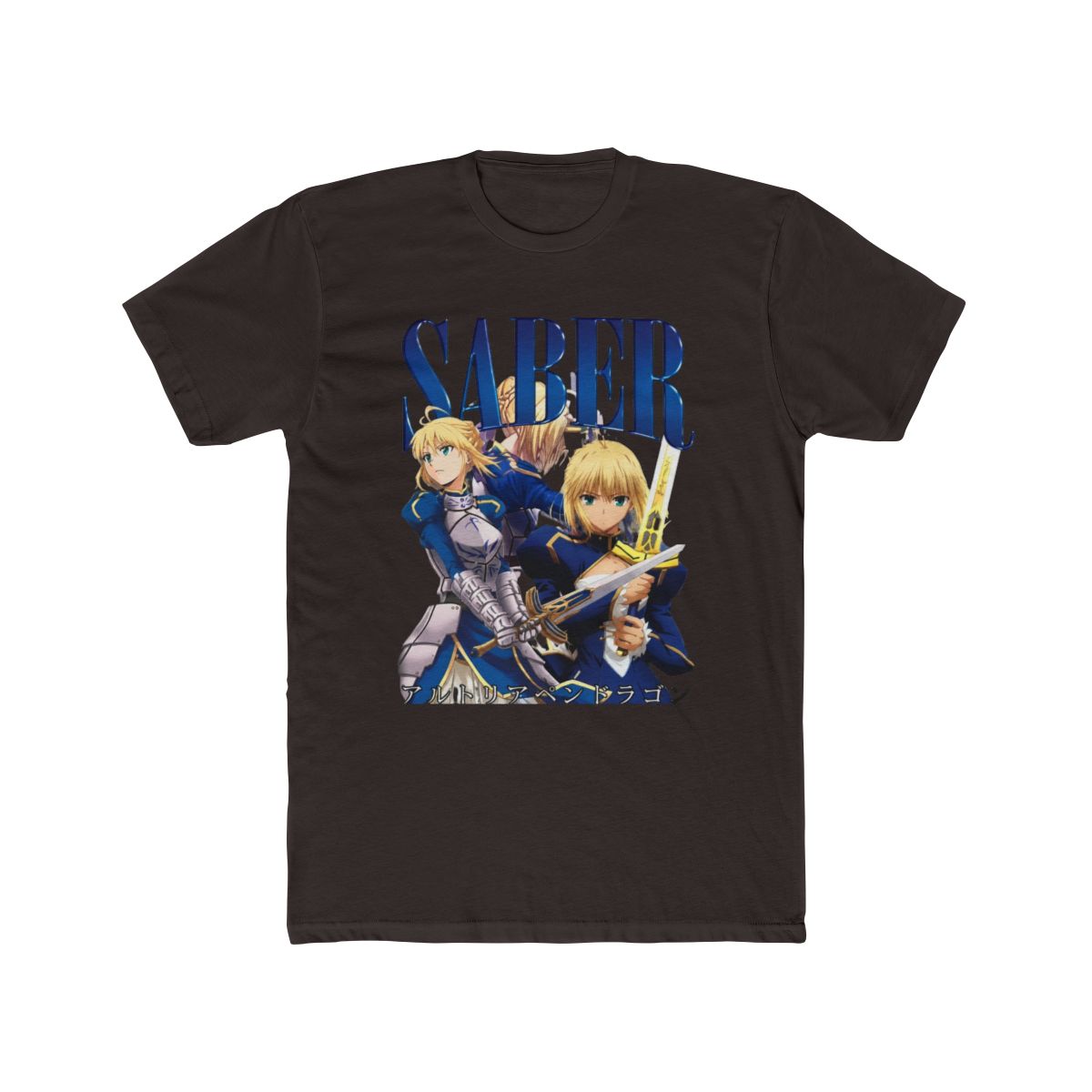 Fate/Stay Night Type-Moon Saber Artoria Pendragon Graphic T Shirt | Rurouni Kenshin - alternate angle 2, merchandise