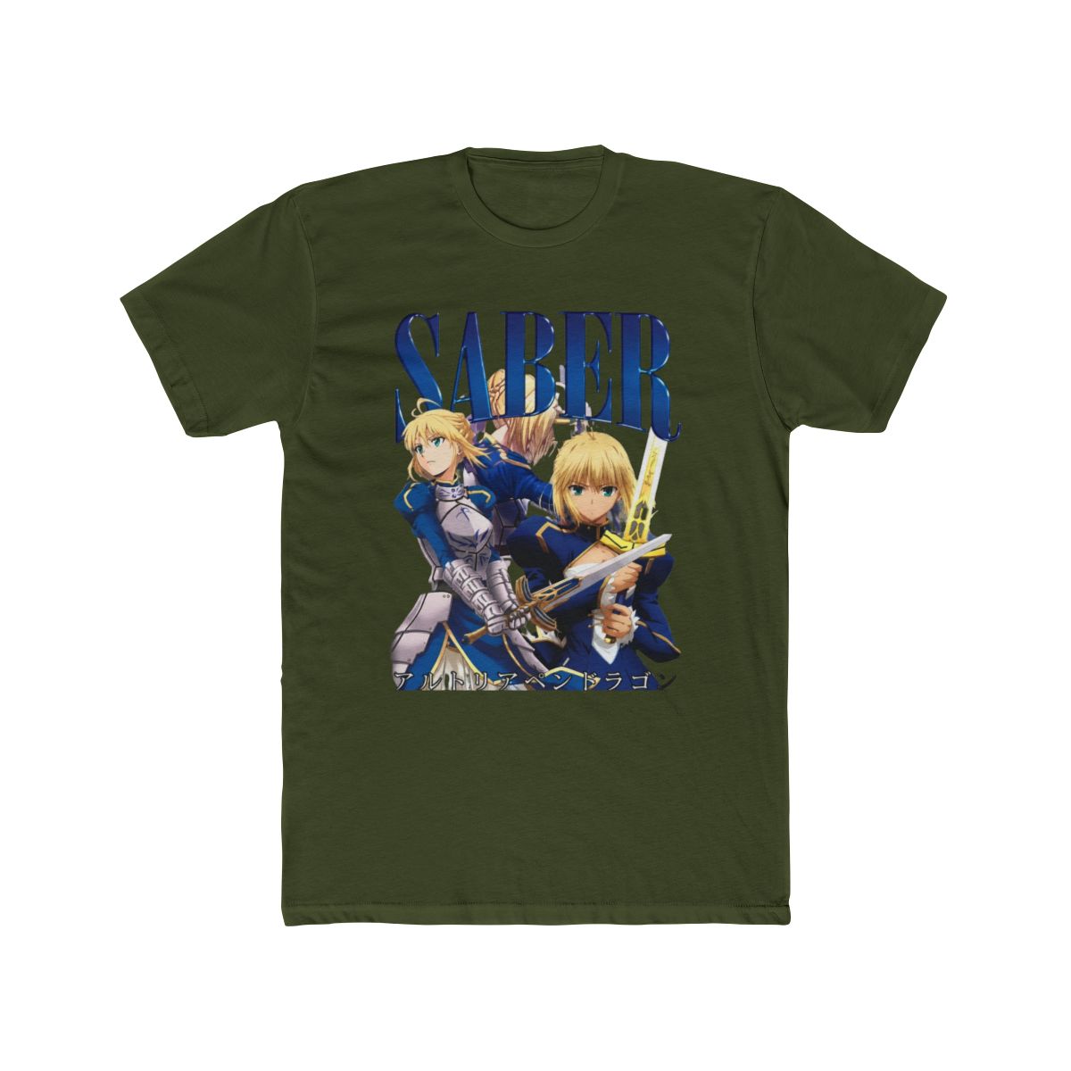 Fate/Stay Night Type-Moon Saber Artoria Pendragon Graphic T Shirt | Rurouni Kenshin - alternate angle 5, merchandise