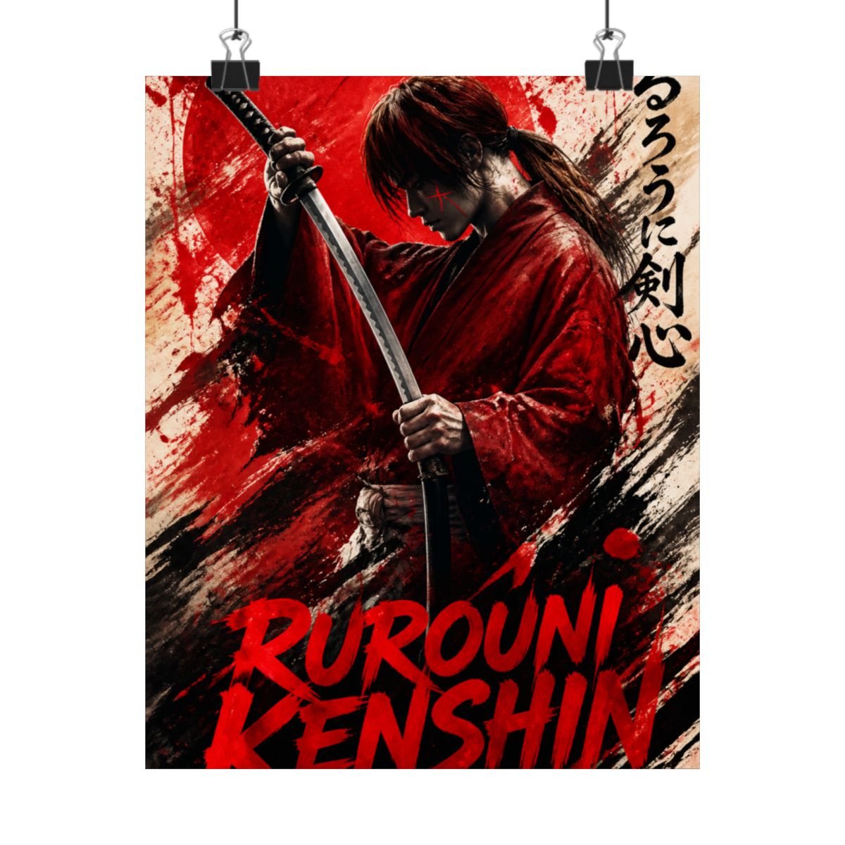 Himura Kenshin T-Shirts | Rurouni Kenshin - alternate angle 5, merchandise