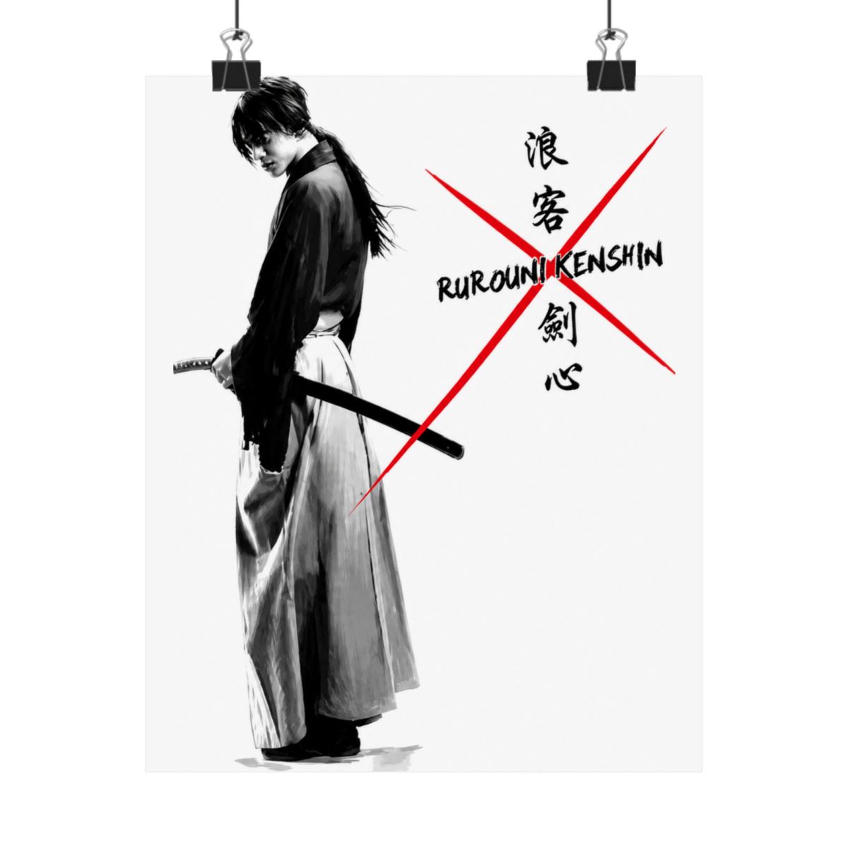 Women Who Love Kenshin Samurai X T-Shirts Vintage Style | Rurouni Kenshin - alternate angle 5, merchandise