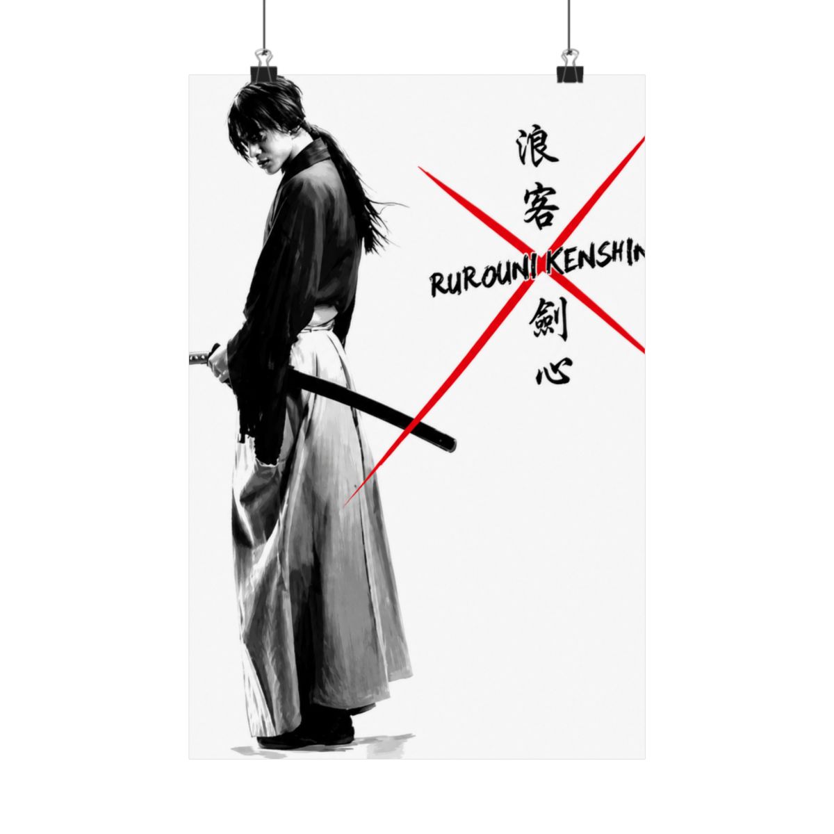 Women Who Love Kenshin Samurai X T-Shirts Vintage Style | Rurouni Kenshin - alternate angle 3, merchandise